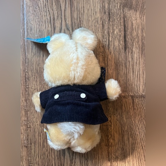 Vintage 1983 Dakin Blue Corduroy Bunny Rabbit Plush Easter Stuffed Animal NWT - Picture 3 of 6